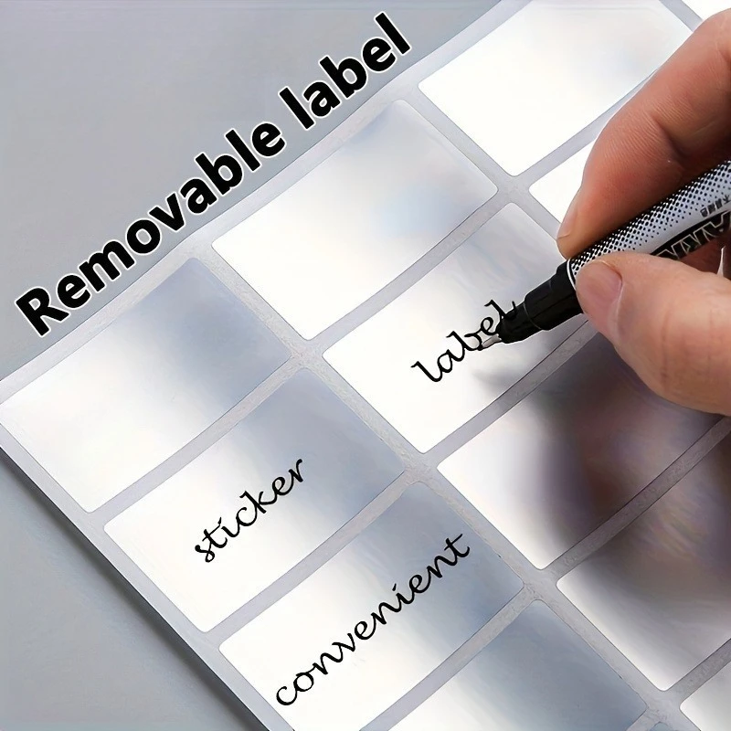 160PCS Versatile Oil-Resistant Labels-Removable Self Adhesive Sticky Notes Easy Handwriting For Organizing Storage Boxes