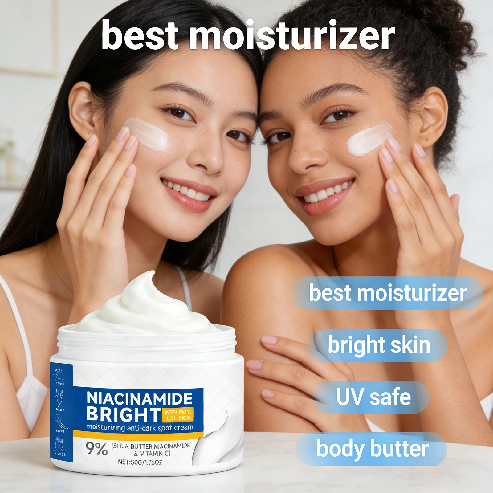 Moisturizing Anti Dark Spot Cream Powerful Hydrating Brightening Skin Lightweight Balances Skin Tone Repairs Damaged Stratum