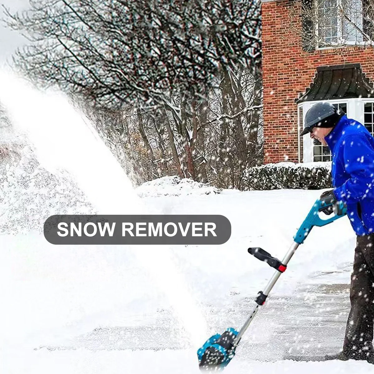 

Brushless Foldable Cordless Snow Shovel New Battery Powered Blower for Household Snow Removal Convenient Household Tool