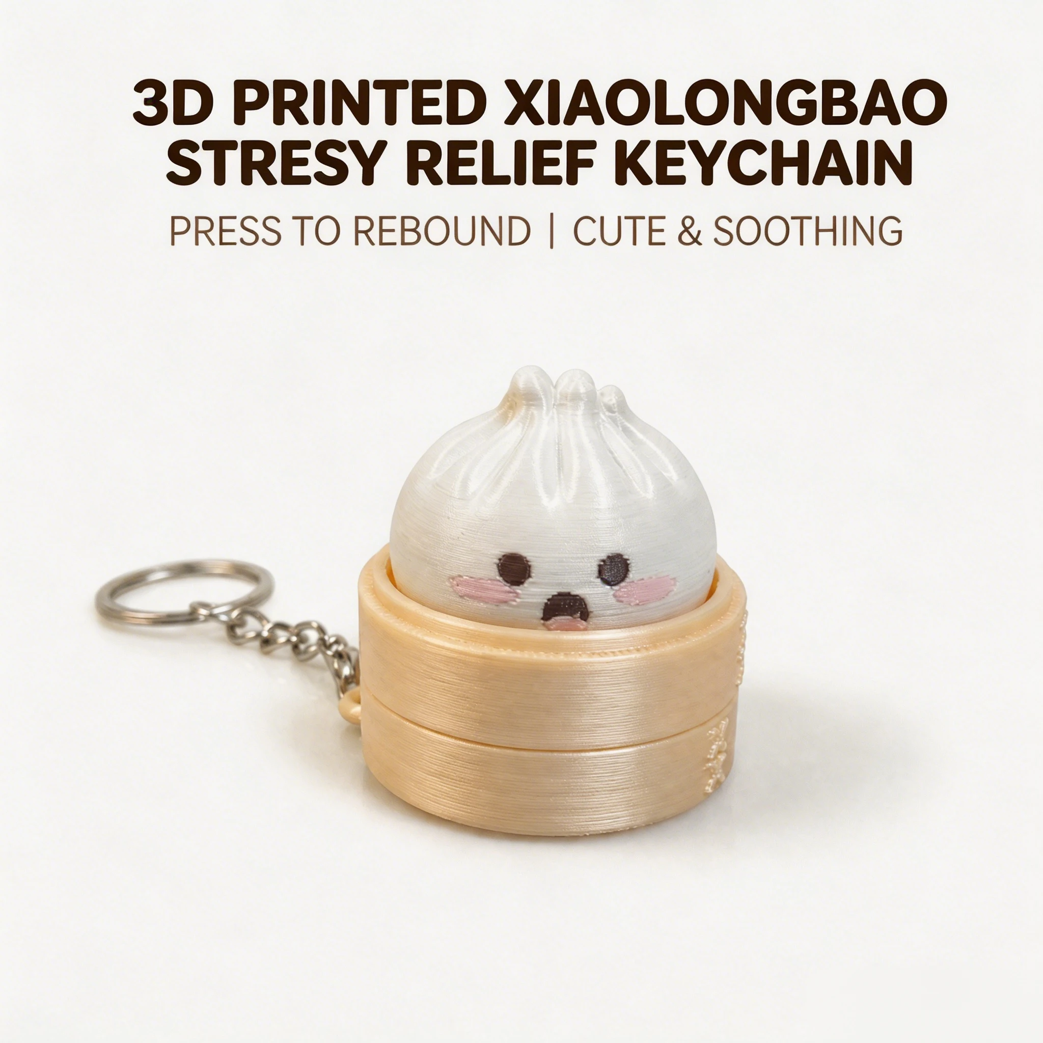 Car Accessories Bunnings - 3D Printed Xiaolongbao Keychain Push Button