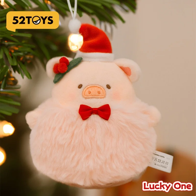 52TOYS Canned Pig LuLu Plush Toy Christmas Candy Peripheral Soft Stuffed Animal Gift for Holiday