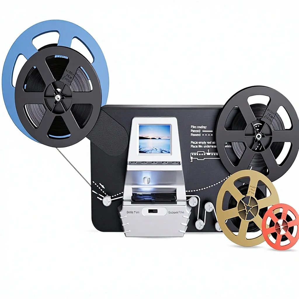 Super 8 Film Digital Converter Scanner Digitizer 2.4