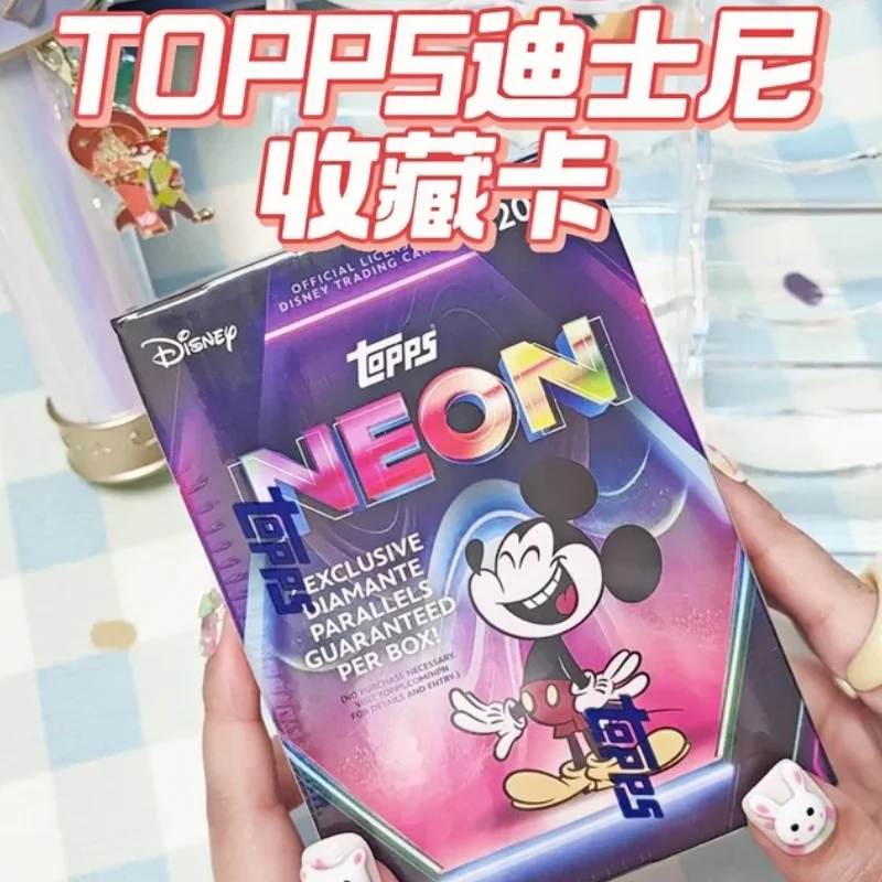 new-authentic-2026-topps-x-disney-neon-series-mega-value-edition-box-minnie-mouse-buzz-lightyear-collection-card-surprise-gift