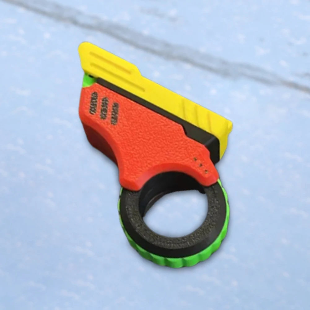 Spinner a mano in metallo stampato in 3D Riduzione efficace dello stress Anello agitatore a forma di pistola Giocattoli agitati per adulti per l'ansia e gli soppresori di ADHD