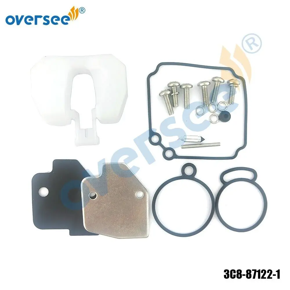 Oversee 3PCS 3C8-87122-1 Carburetor Repair Rebuild Kit For Tohatsu M 40 50HP 2T Outboard