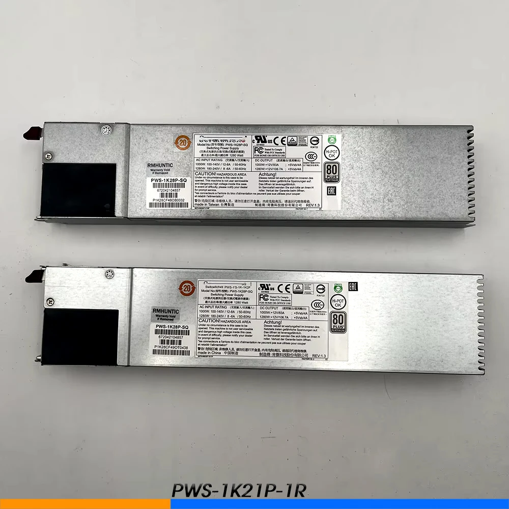 

1PCS PWS-1K21P-1R For Supermicro Four-Star 1200W Server Redundant Power Supply Module 100% Tested Before Shipping