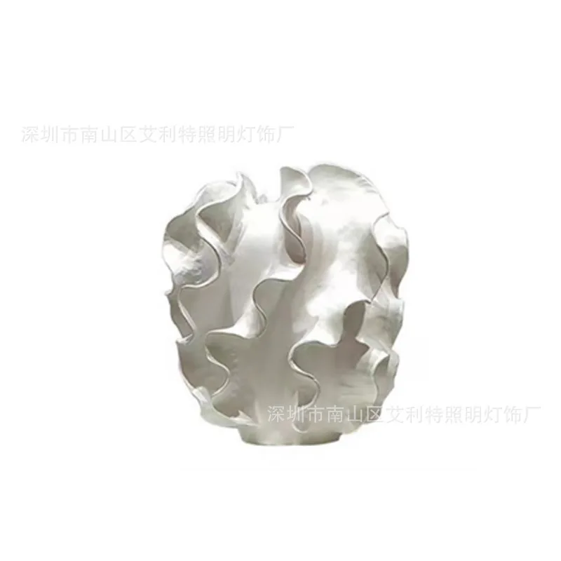 Nordic light luxury, resin vase, modern simplicity, living room entrance vase ornament, home furnishing