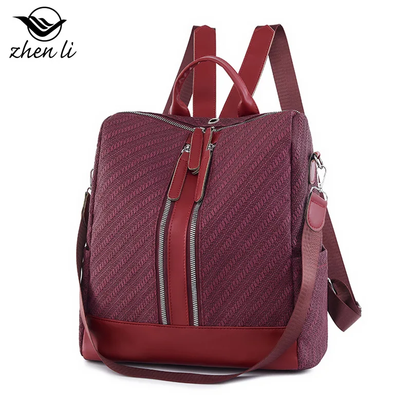 

Student Ladies Backpack, New Large Capacity Travel Backpack, Multifunctional Retro Casual Backpack for Women