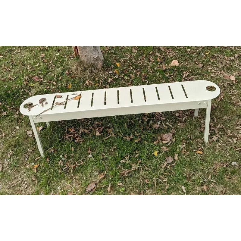 

K-Cream Park Bench Dining Stool Iron Art Chair TikTok Viral Decor Patio Furniture Garden Bench Meubles De Jardin Extérieur