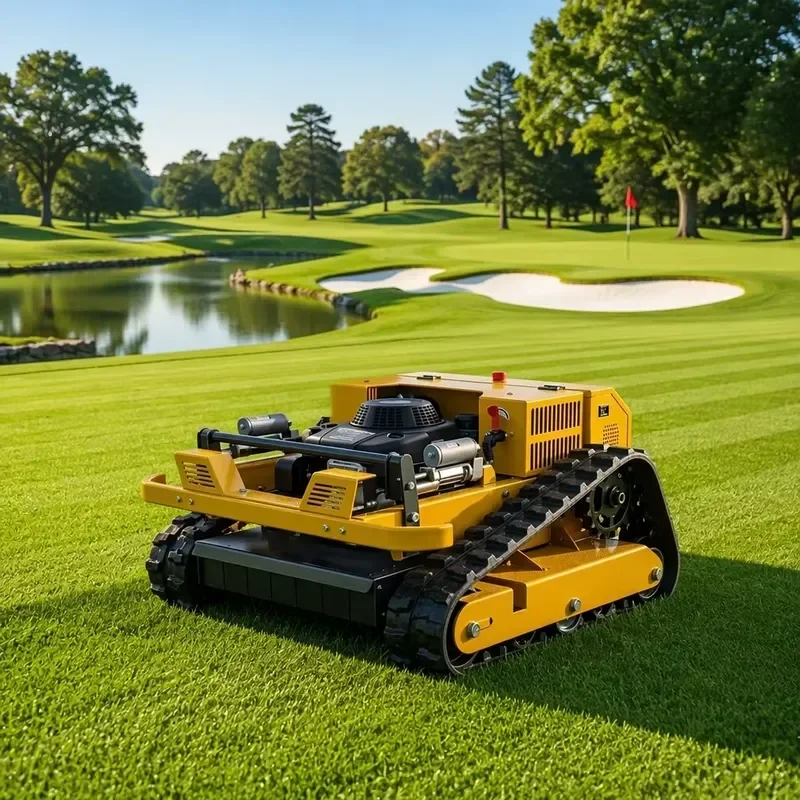 2026 Model Remote Control Crawler Lawn Machine Track Drive Slope Mower Hot Sale CE for Agricultural Vineyard Use