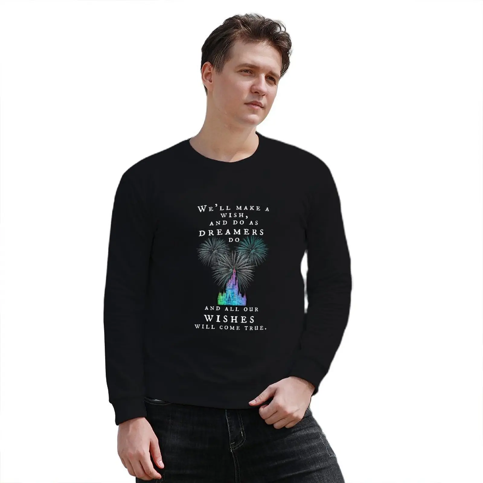 We'll make a wish, and do as dreamers do, and all our wishes ill come true. Pullover Hoodie tracksuit men winter man sweatshirt