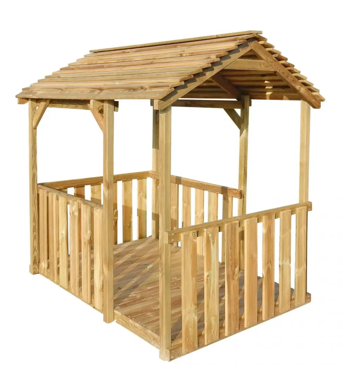 Children's House Garden Playhouse Pine Wood 122,5x160x163 cm