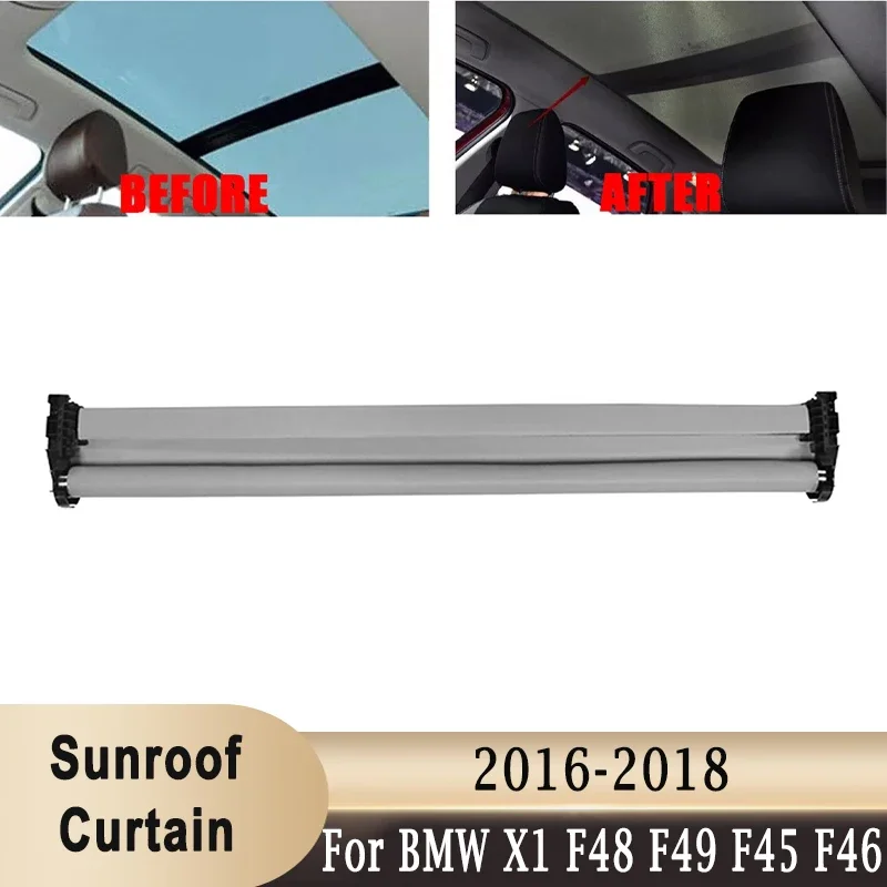 Car Panoramic Electric Sunroof Curtain For BMW X1 F48 F49 2' F45 F46 16-18 Skylight Sunshade 54107391796 54107391797 54107391798