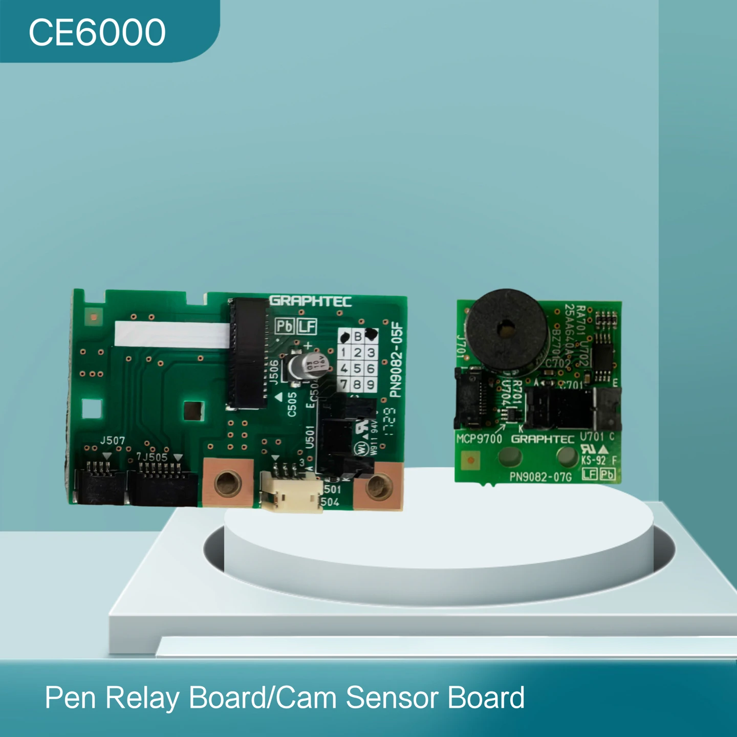 Graphtec CE6000 Cutting Plotter Pen Relay Board NO:PN9082-05F Cam Sensor Board PN：9082-07G