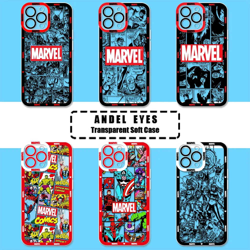 Comics The Avengers Marvel Logo Hero Case For Infinix HOT 40 30 30I 20 20I 20S 12 12I 11 10 10S PLAY Tecno Spark 10 20 PRO Cover