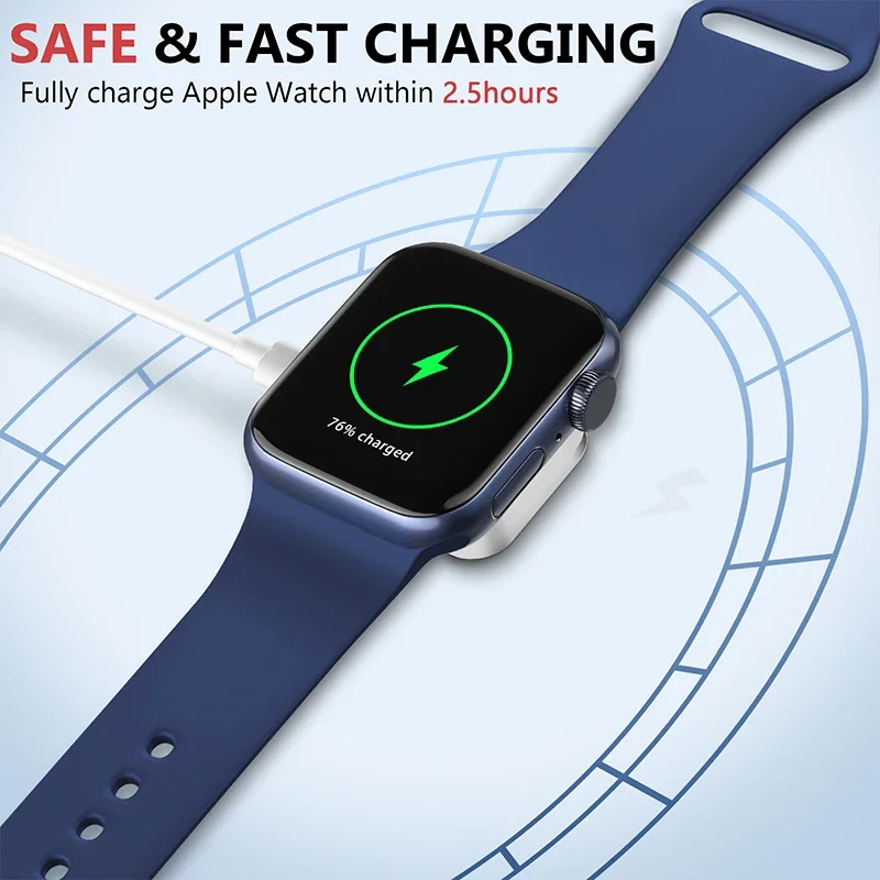 2 in 1 Charging Dock Stand 8 Pin Type-C Wireless Magnetic Charger for Apple Watch Ultra 49mm Watch Series 8 7 6 5 4 Charging Pad