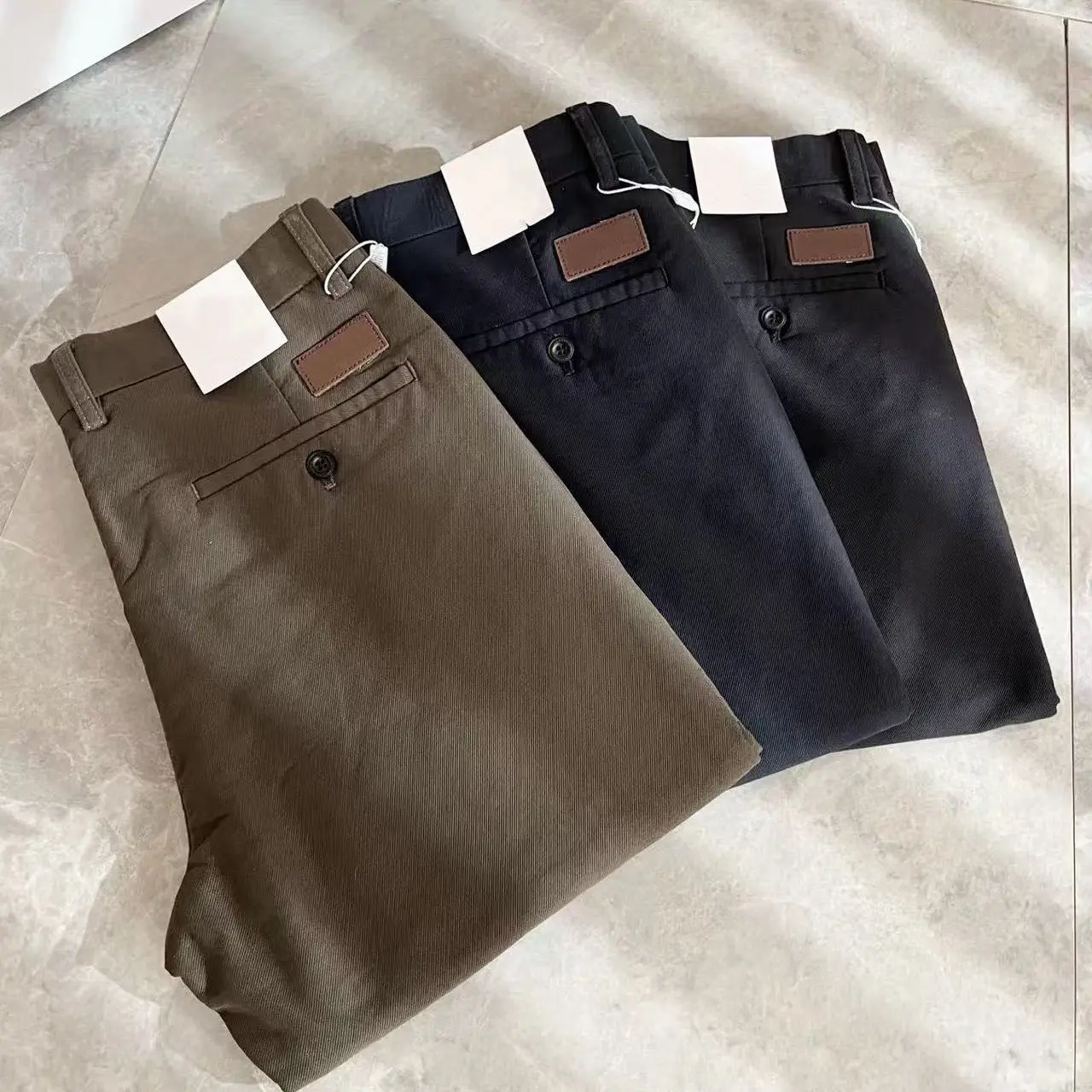 

Italian BC embroidered business casual trousers