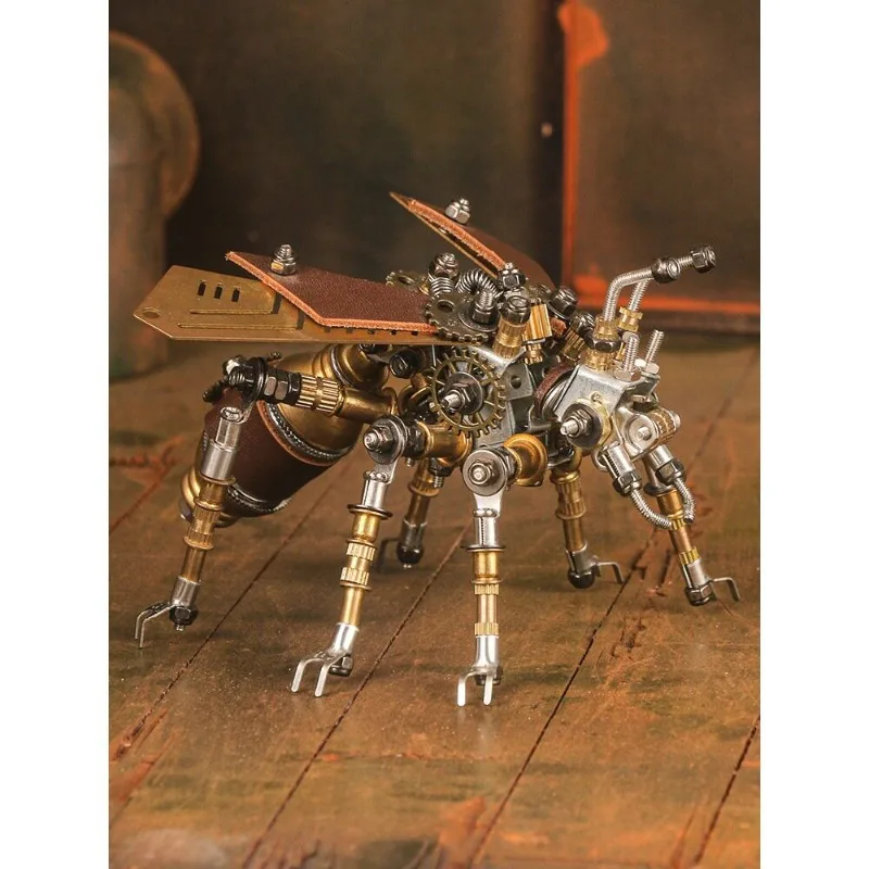 Mechanical Party Insect Series 3D Three-dimensional Metal Assembly Flying Ant Firefly Assembly Model Art Ornament Creativity