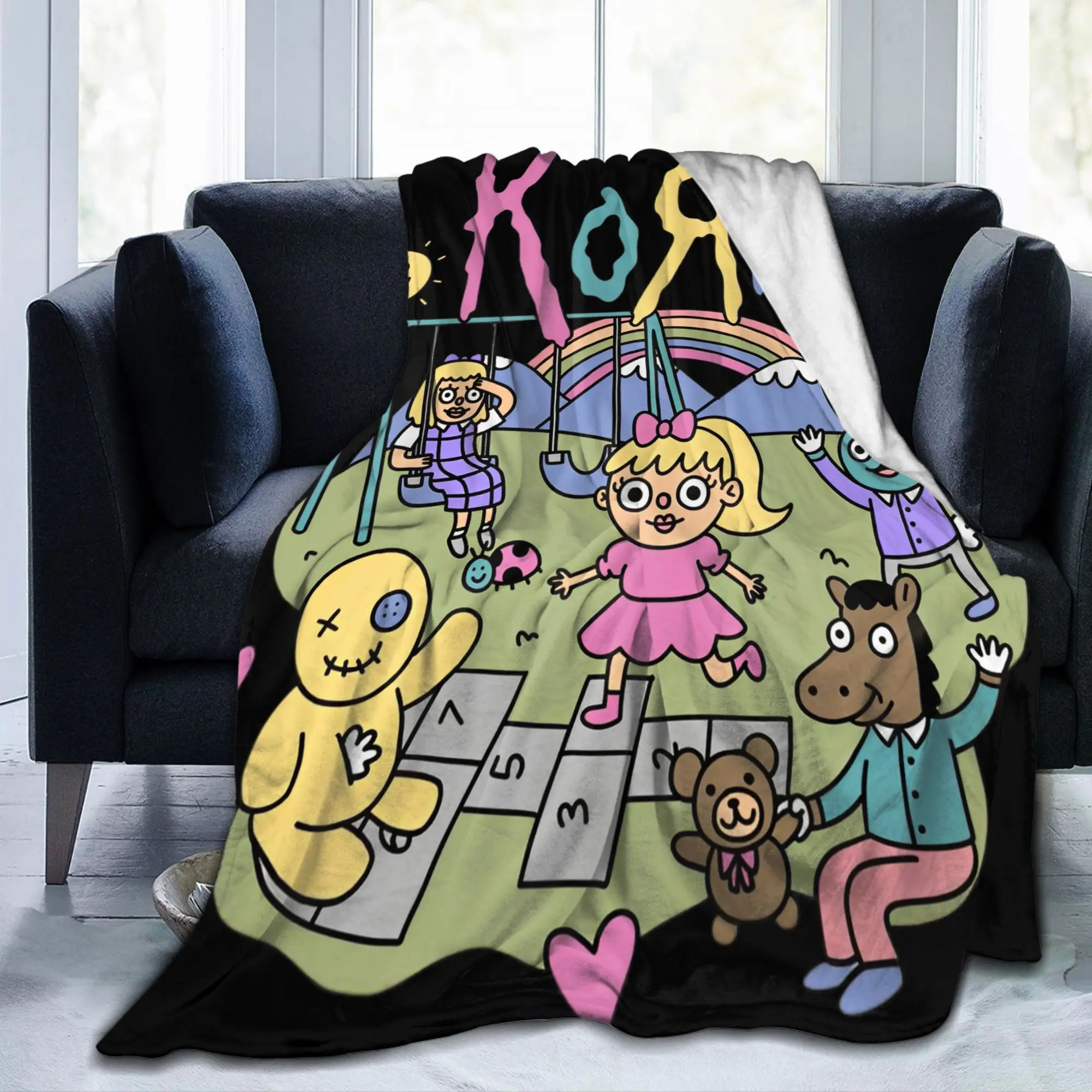 Rock Band Korns Flannel Blanket Ftl 25 Follow The Leader  Awesome Throw Blankets for Home 200x150cm Bedspreads