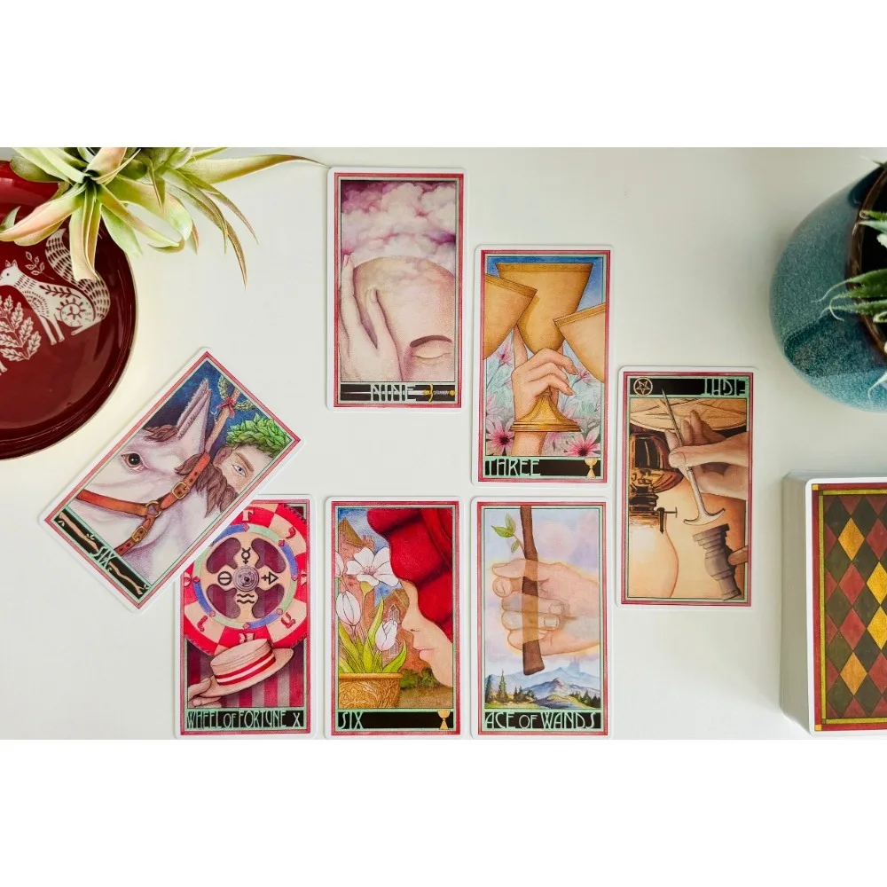 Erenberg Tarot Deck 78 Pcs Cards Focuses on Key Aspects of The Cards and Illuminates Vital Elements and Concepts 12*7cm