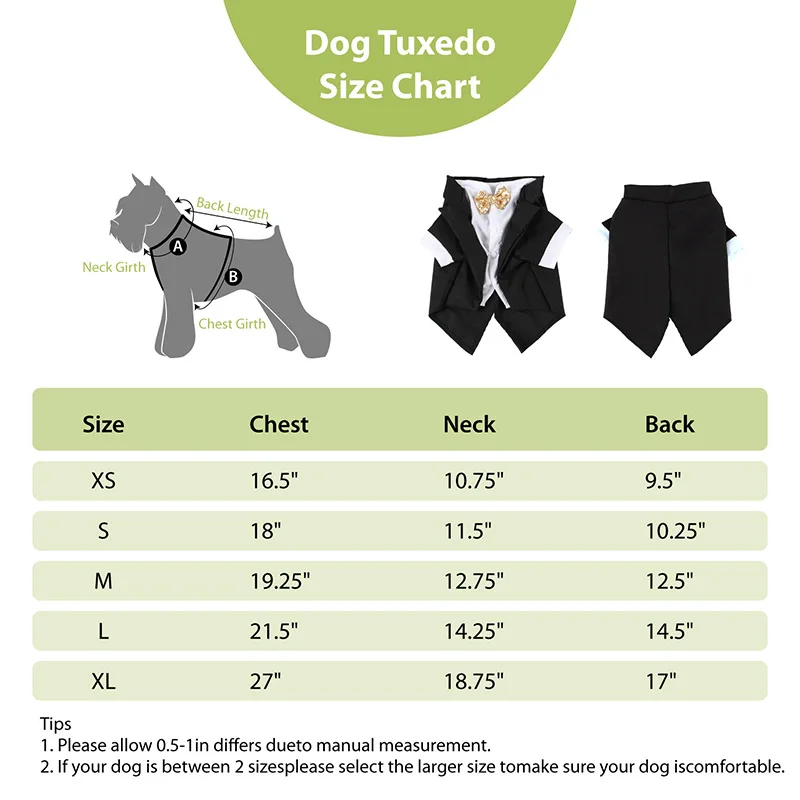 Camicia per animali domestici, vestiti per cani di piccola taglia, abito formale da sposa con papillon_voghion.com