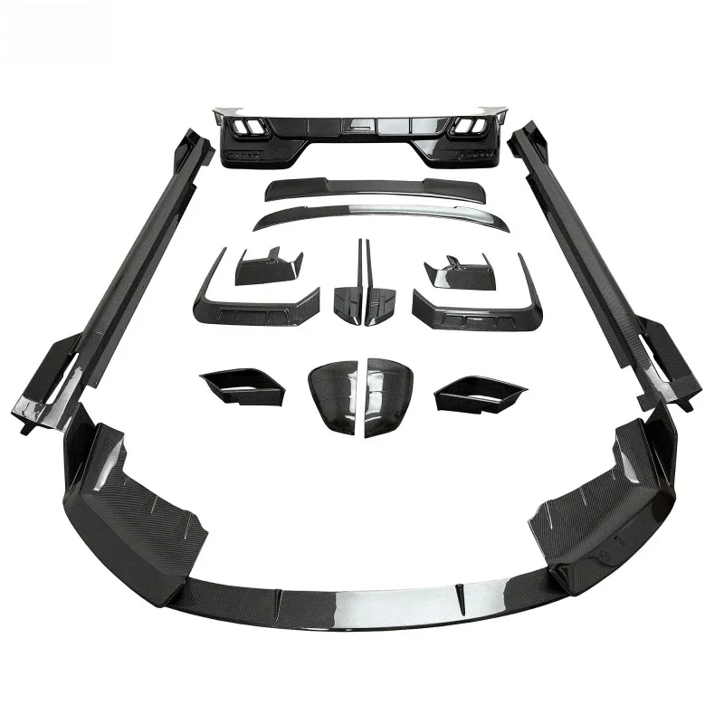 Front Bumper Premium Car Accsori MSY Style Dry Carbon Fiber Body Kits Seri G - Diffuser Spoiler Mirror Cover S Durle 2