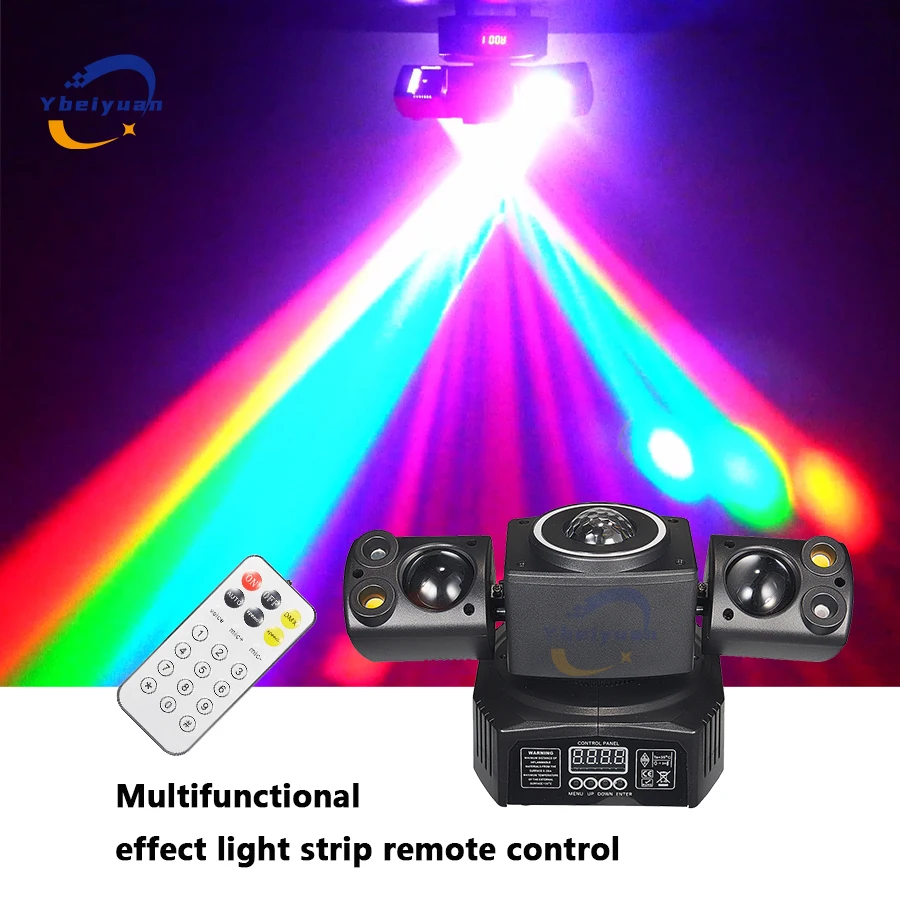 RGBW 60W Party Effect Beam Red And Green Laser Strobe With Aperture Remote Control DMX512 DJ Disco Bar KTV Christmas Stage Light