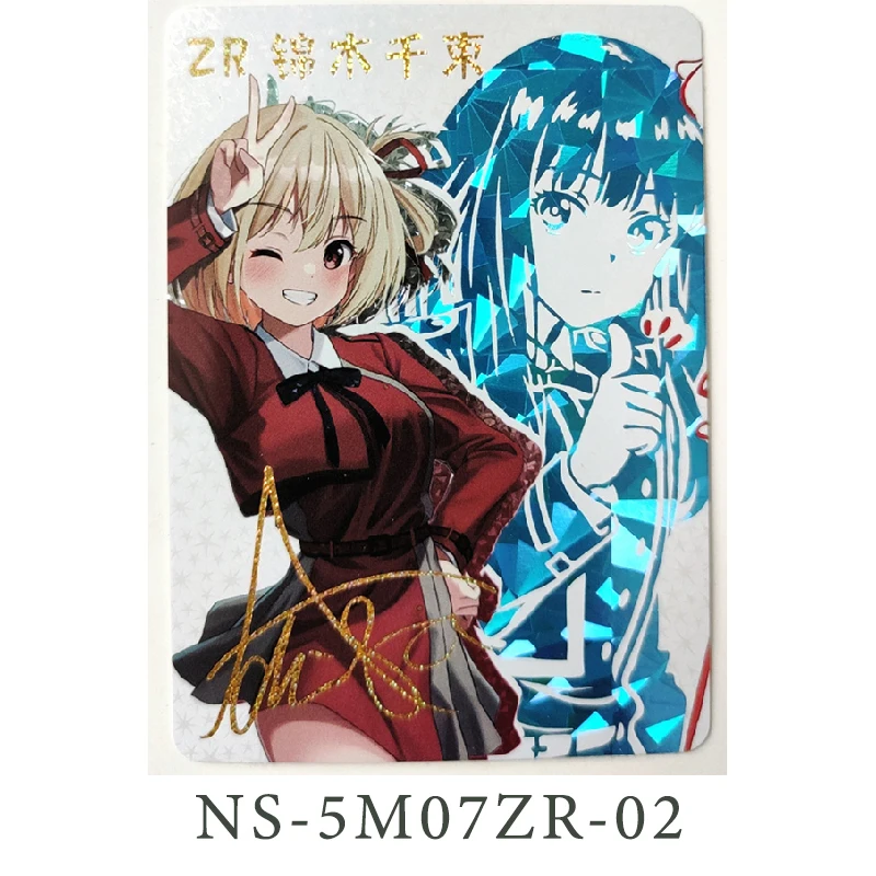 Dea storia personaggi Anime Nishikigi Chisato Yor Forger Zr-Series Bronzing Process Collection Card giocattoli per bambini