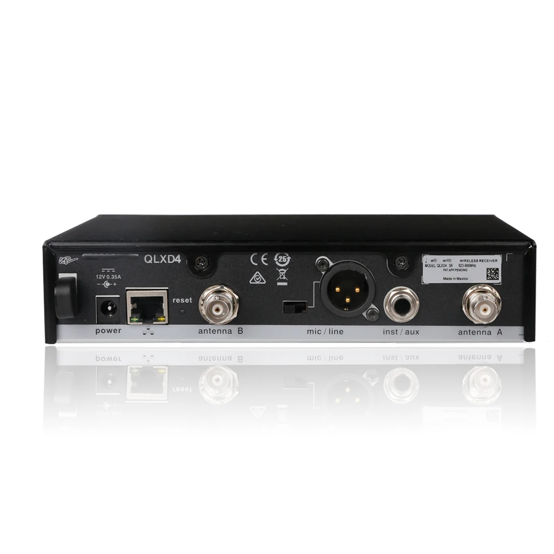 Wireless Microphone QLXD4 Professional Rechargeable UHF True Diversity Dynamic Wireless Lapel Microphone System For Live Black