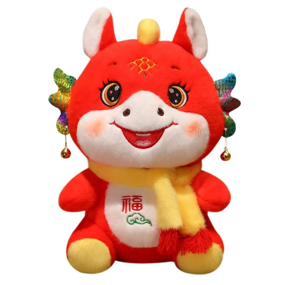 

2026 год лошади, фигурка зодиакальной лошади с буквенным принтом, мягкие игрушки Lucky Pony, реалистичный декоративный талисман года лошади