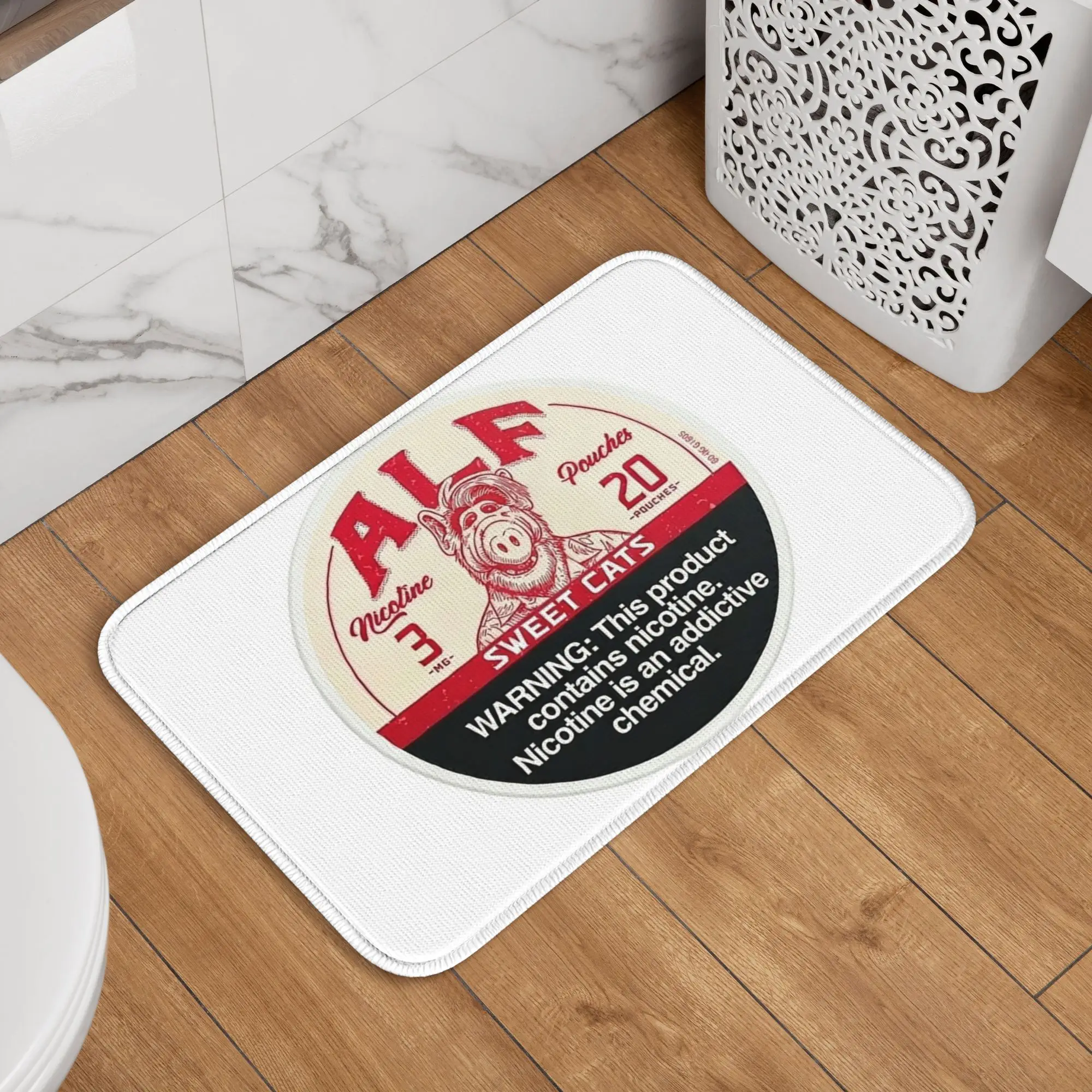 Прочный коврик-подстилка Alf Nicotine Pouches для прихожей, кухни, балкона, домашний напольный коврик, коврик для ног