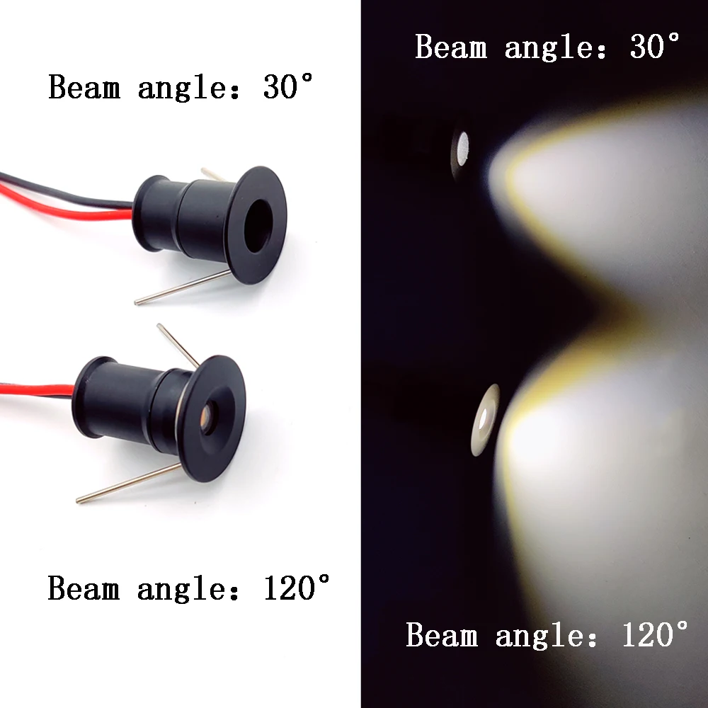 Imagem -04 - Dimmable Stair Led Mini Spotlights Sensor de Movimento Pir Dc12v sem Necessidade de Soldar Fios Instalação para Escadaria Iluminação Ambiente