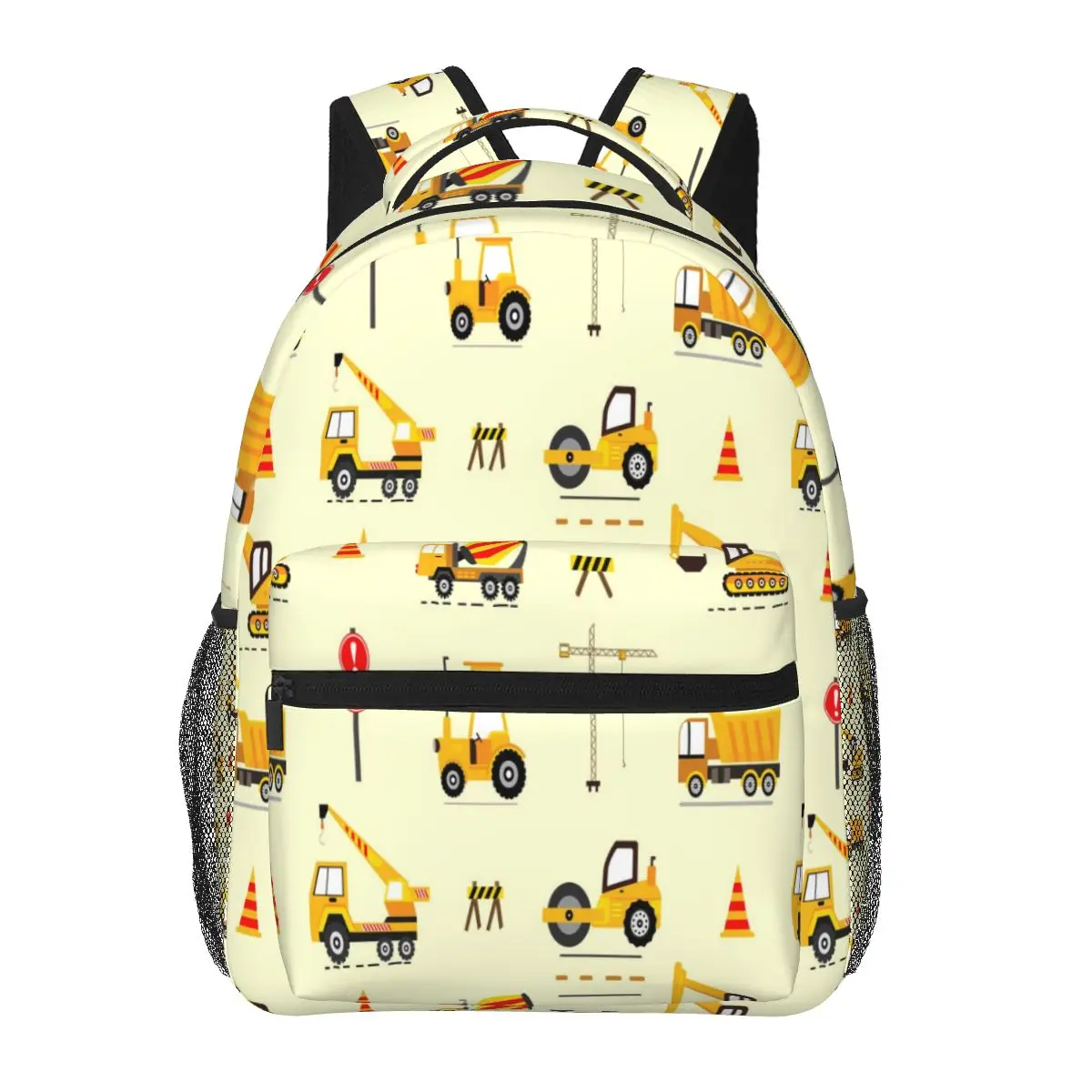 School Bag for Girls Boys Laptop Backbag Children Backpack Cute Construction Machinery Car Bag Pack