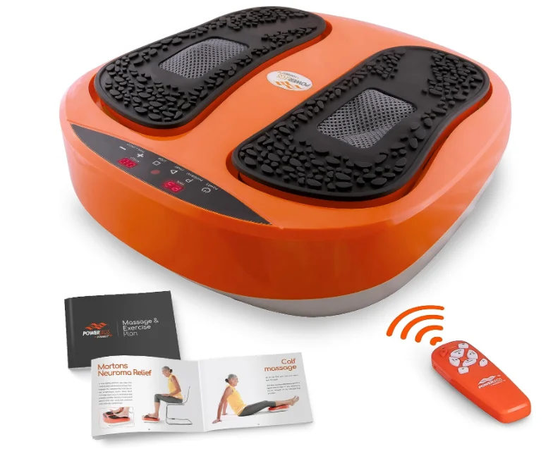 Foot Leg Massager, Remote Controlled Vibration Massage Machine with Adjus Intensity, Improves Circulation for Home