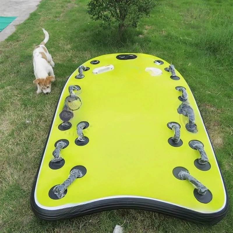 Large Inflatable Rescue Sled Inflatable Body Board Water Floating Pad Inflatable Jet Ski Sled Rescue Board