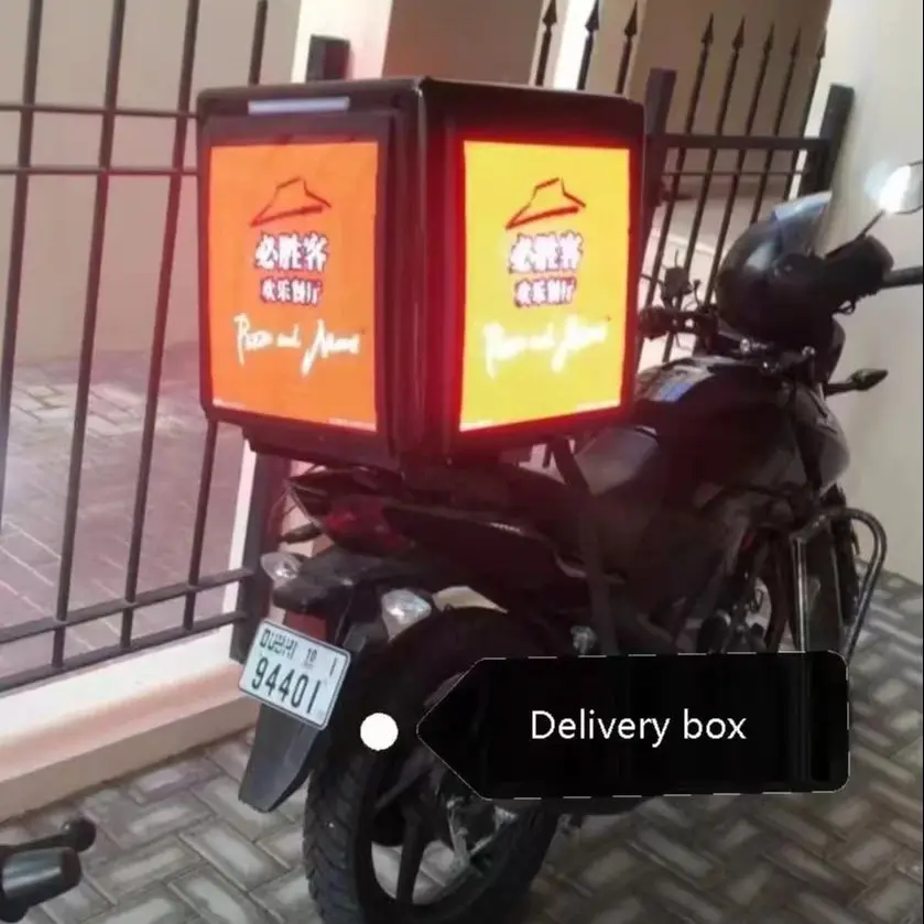 Car Delivery Box LED Display Advertising  LED Display Screen