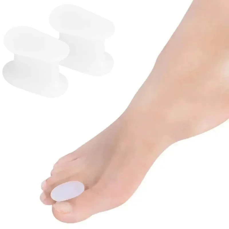 1/2/3/5pairs Toe Splitter Gel Toe Separator Corrector Straightener Soft Silicone Toe Protector Spacer Foot Care Tool