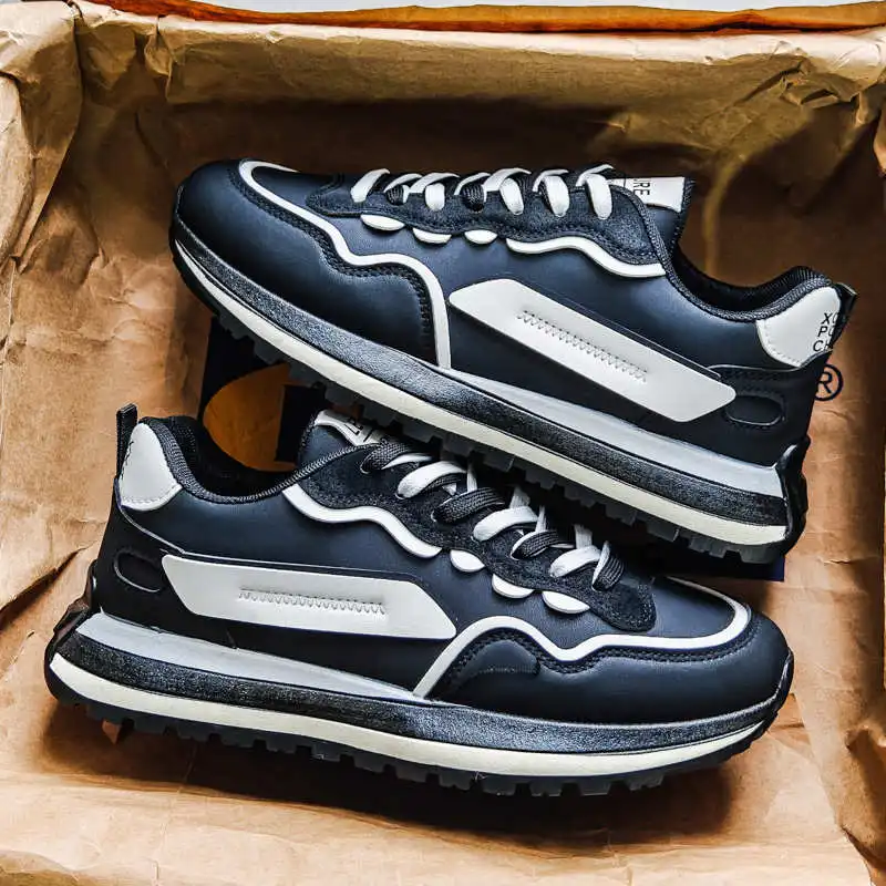 

Мужские баскетбольные кроссовки из синтетической кожи на шнуровке для тренировок, красные, спортивные, модель Kawaiis, оптовая продажа