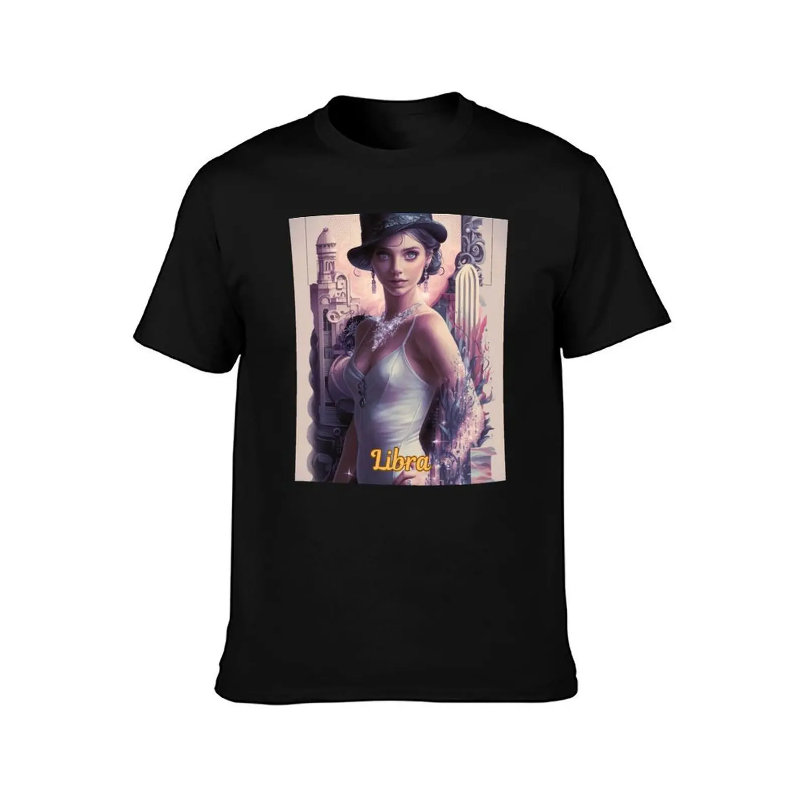 Libra Zodiac, whimsical lady, libra girl sexy T-Shirt Casual Basic Street Style T-Shirt