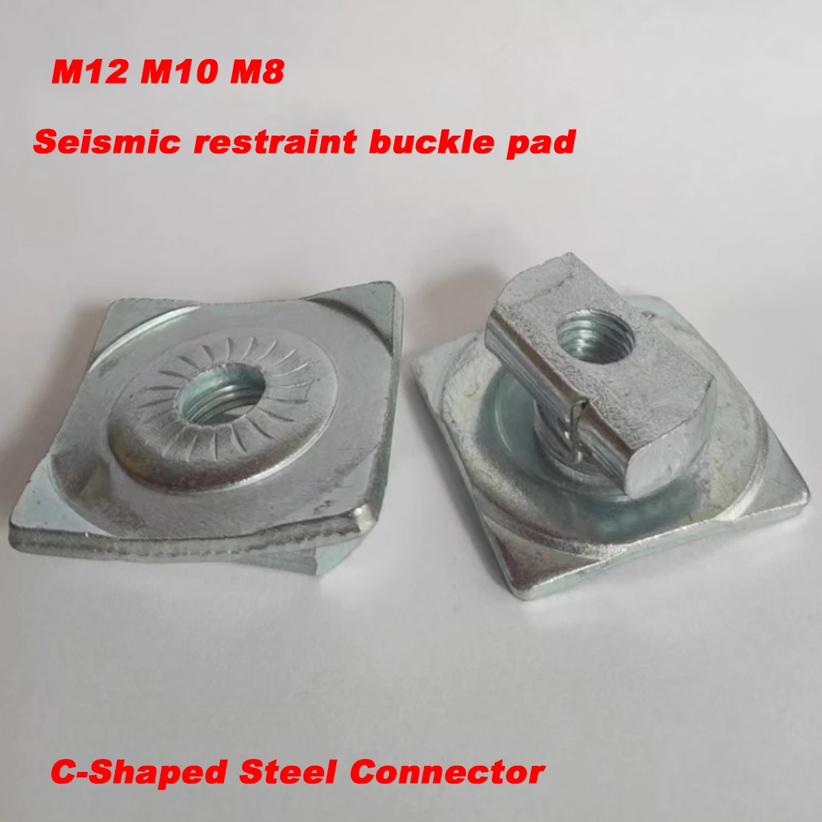 

Channel Steel Buckle Pad Seismic Support Accessories Bundle Buckle Pad m12m10m8 C-Shaped Steel Connector