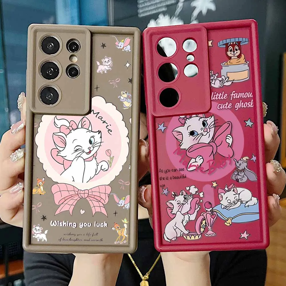 Аниме Disney Marie Cat для POCO X3 X4 X5 X6 X7 M3 M4 M6 F4 F5 F6 C31 C50 C51 C61 C65 C75 C55 Plus Etui для телефона с лестницей для глаз Funda
