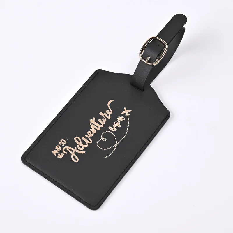 

PU Letter Pattern Cute Luggage Tag Suitcase Fashion Name Number Label Bag Tags for Women Man Luggage Travel Holiday Accessories