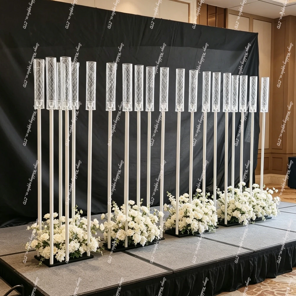 2-12pcs Modern Luxury Metal Flower Vase Tabletop Wedding Flower Rack for Home Decor Centerpieces and Arrangement Props