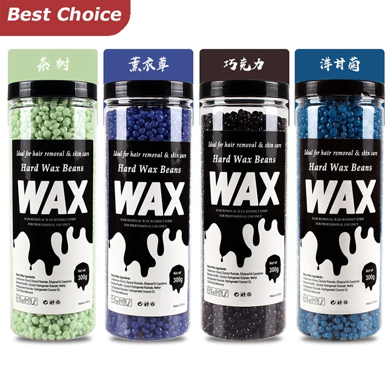 

200g-400g/Bottled Wax Beans Hot Film Hard Wax Depilatory Hard Hair Removal Bean Waxing Bikini Face Legs Body Hair Removal Unisex