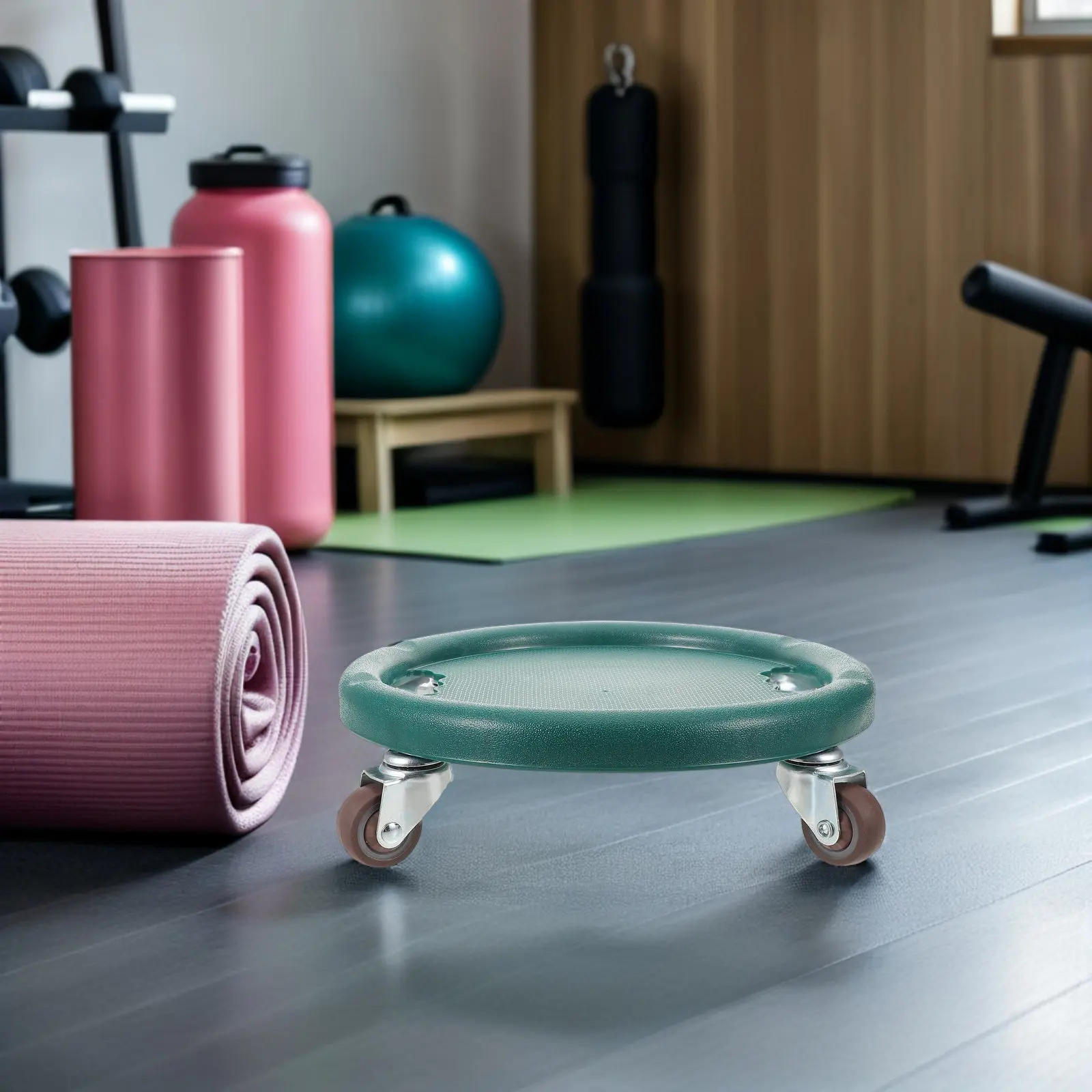 Abdominal Roller Wheel with Omnidirectional Wheels Quiet Operation Four-Wheel Balance Ab Core Trainer Full Body Workout