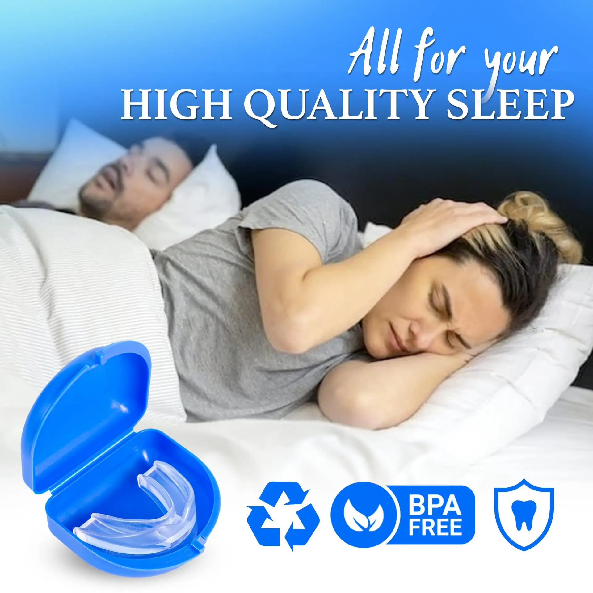 Teeth Bruxism Sleeping Apnea Guard Anti Snoring Bruxism Mouth Guard Snoring Device Bruxismo Snoring Mouth Guard to Stop Snoring