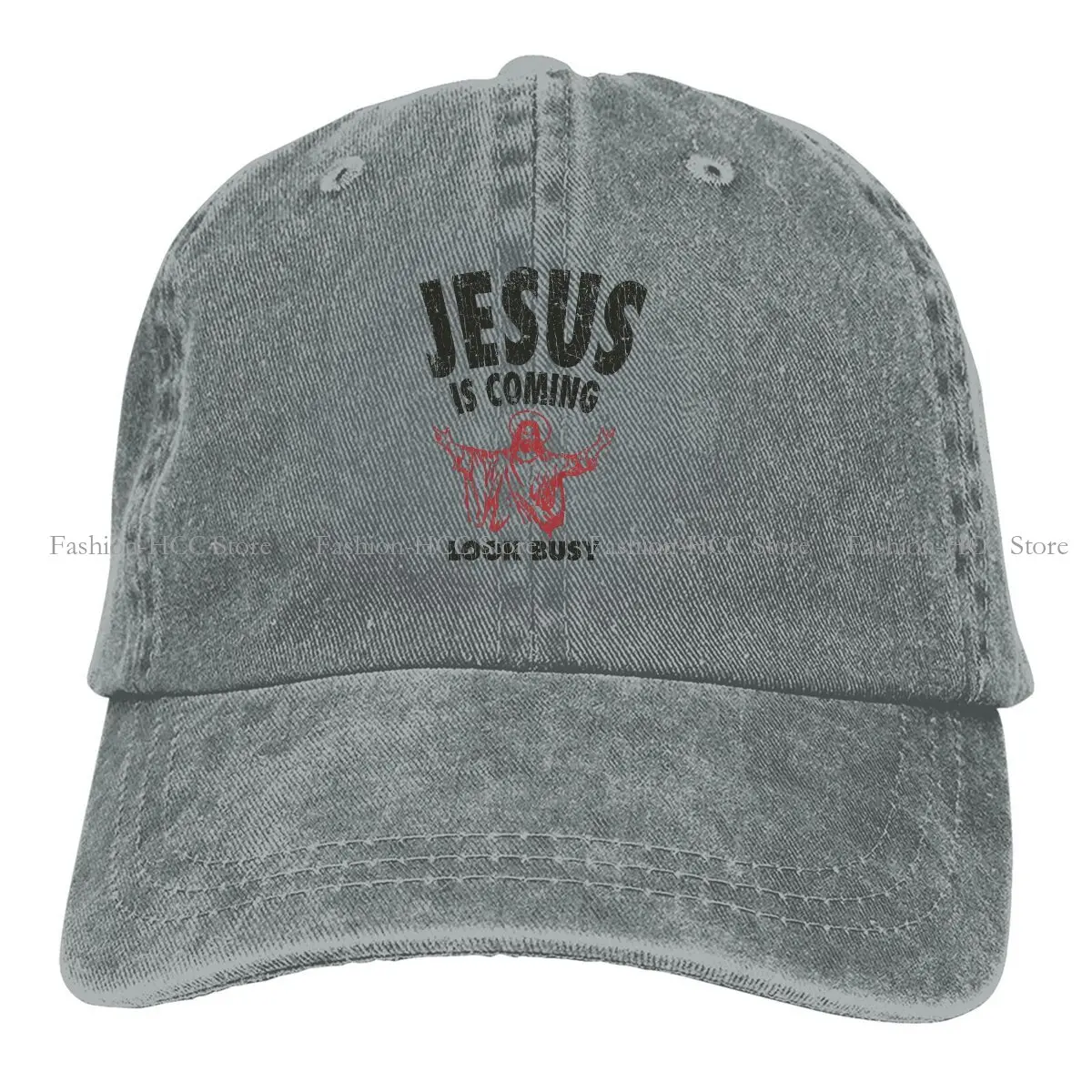 Summer Cap Sun Visor Coming Look Busy 1992 Hip Hop Jesus Christ Cowboy Hat Peaked Hats