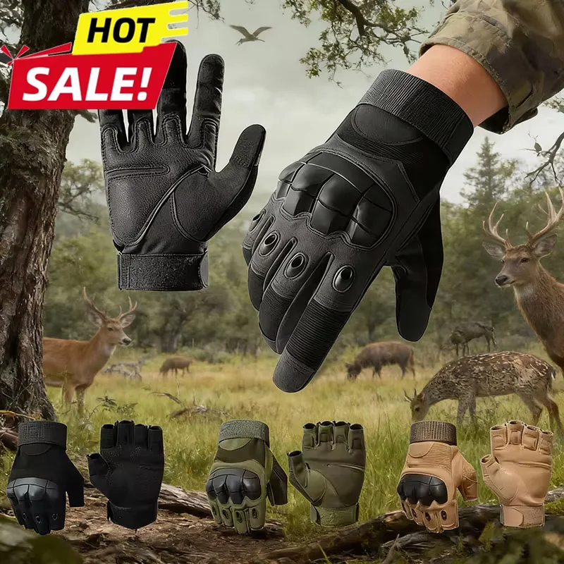 Motorcycle Camping Cycling Hiking Rock Climbing Tactical Gear Gloves Touch Design Fitness Protection Sports Hunting Gloves
