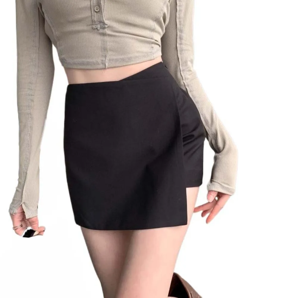

Ins Asymmetrical A-line Short Skirt Slim Fit Summer Mini Short Skirt Y2K Spicy Girl Style Women's Shorts Pants Club