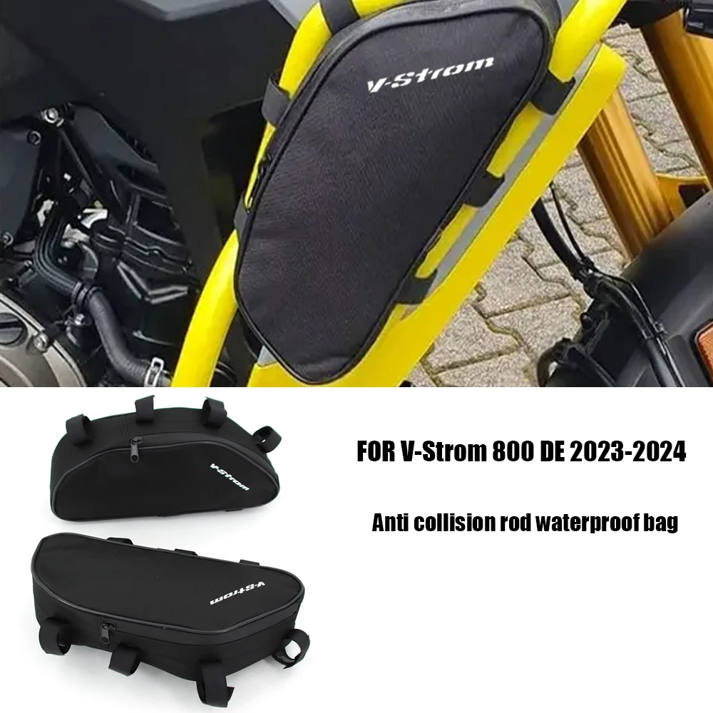 

For Suzuki V-Strom 800 DE 2023-2024 Motorcycle Frame Crash Bars Waterproof Bag Original Bumper Repair Tool Placement Bag